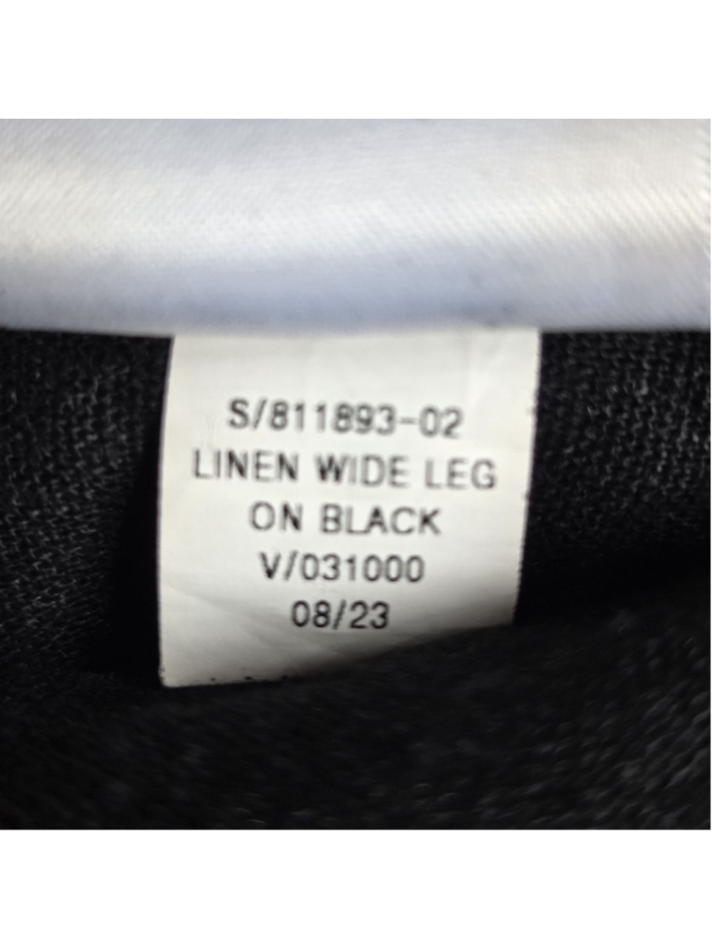 Women's Old Navy Wide Leg Linen Blend Pants in Black, Size S - Picture 9 of 13